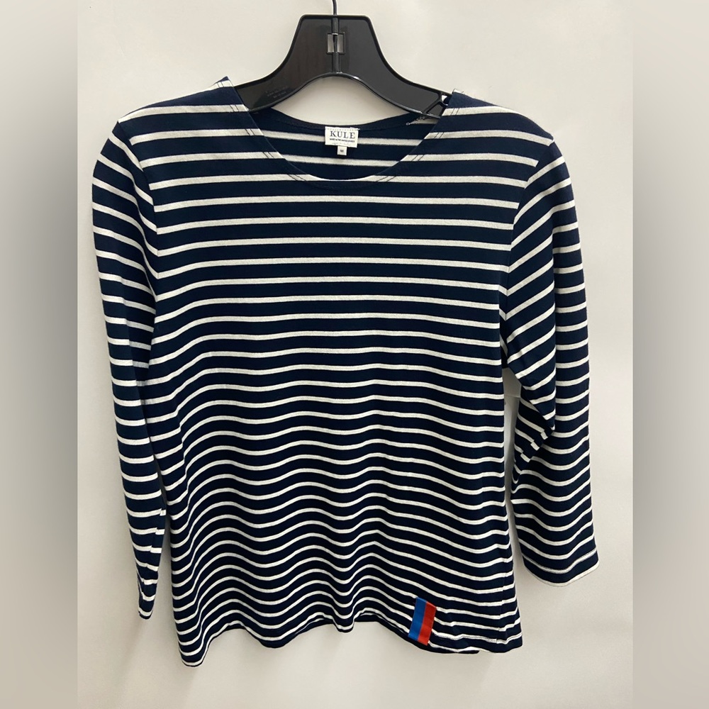 KULE - The Classic 3/4 length sleeved striped shirt - Picture 3 of 9